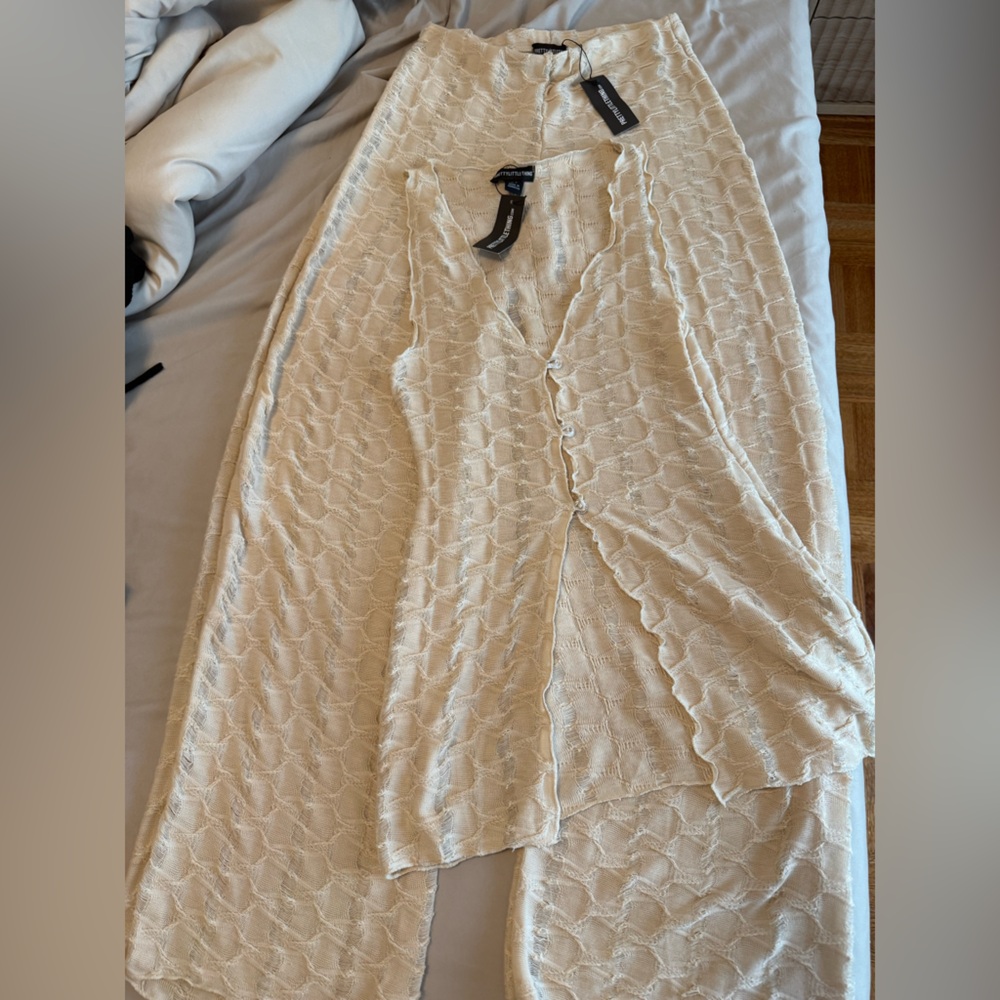 PrettyLittleThing Beige Two piece set